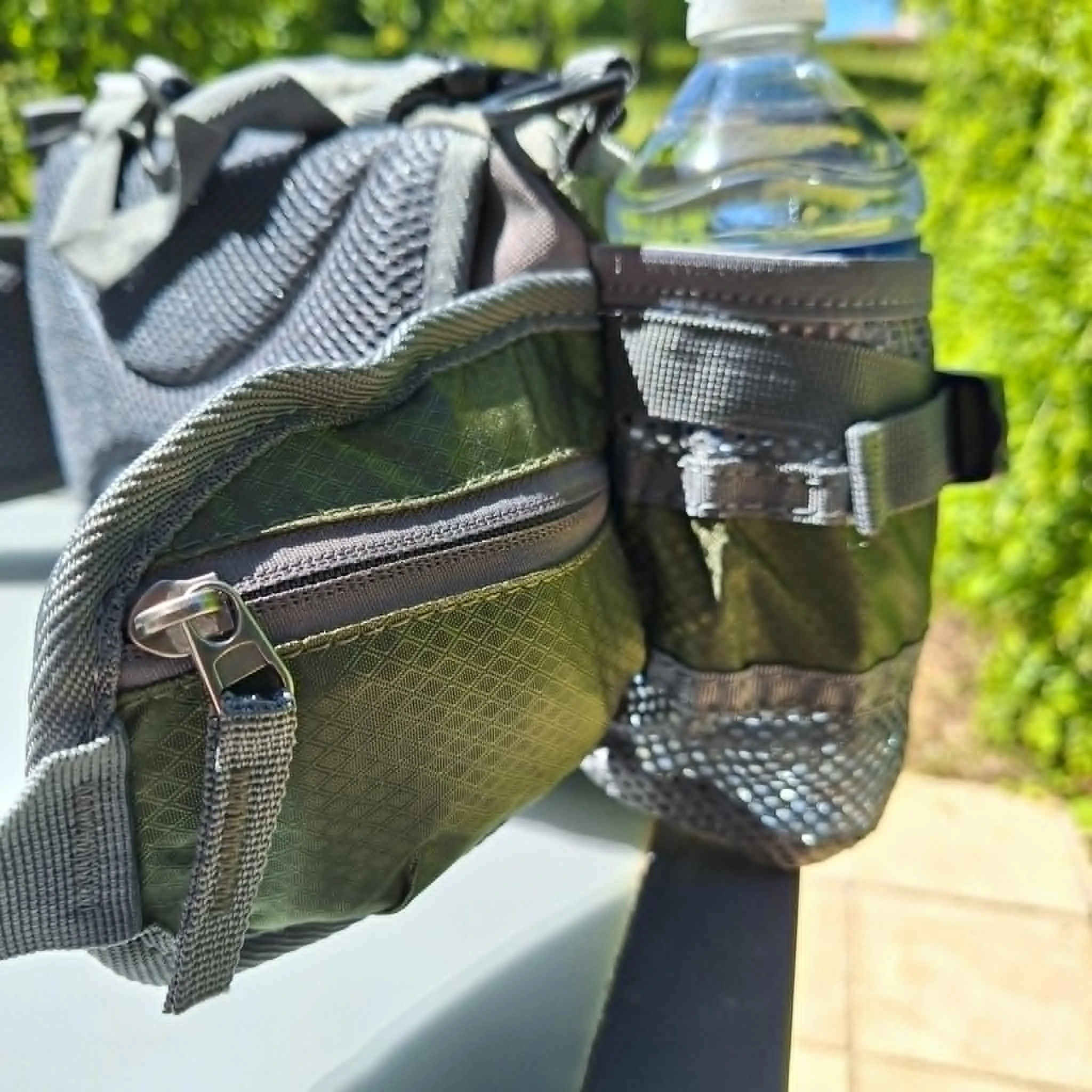 Mochila Outdoor Rando Confort Plus — costas acolchoadas, vários bolsos, verde escuro – photo 11